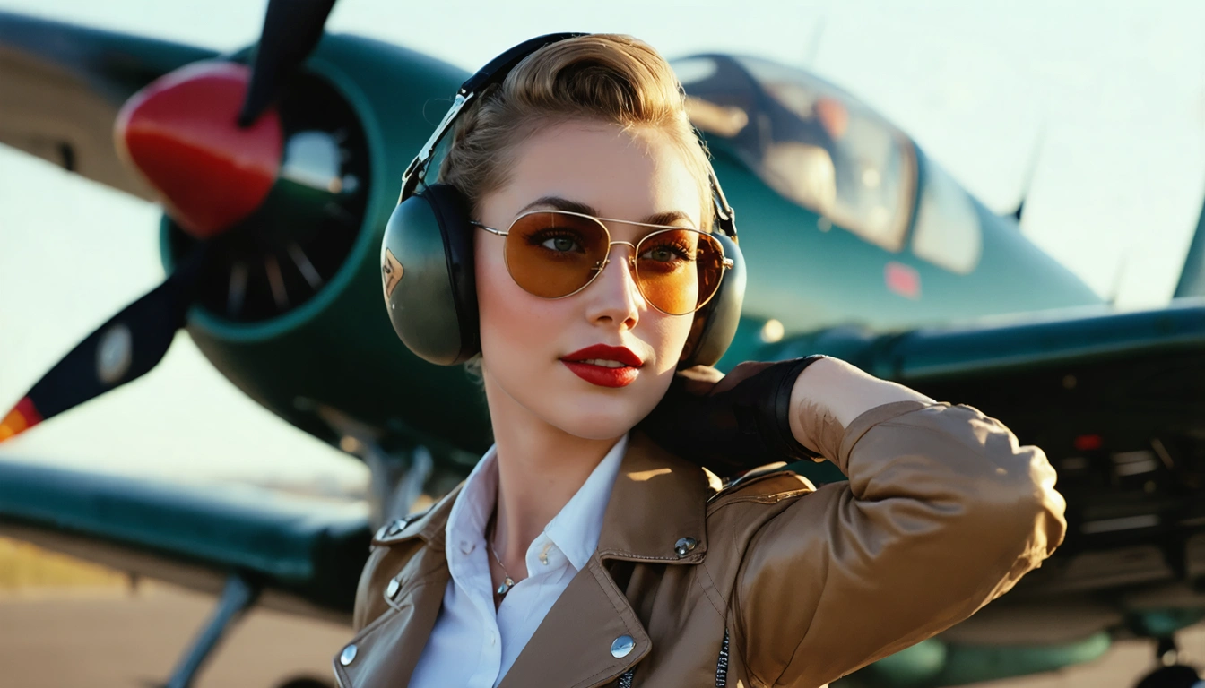 aviator Pin Up